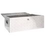 Voir la diapositive 5 : VIDAXL Boîte de rangement Argente 100x55x37 cm Aluminium