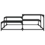 Voir la diapositive 4 : VIDAXL Table basse noir 107x107x40 cm bois d'ingenierie