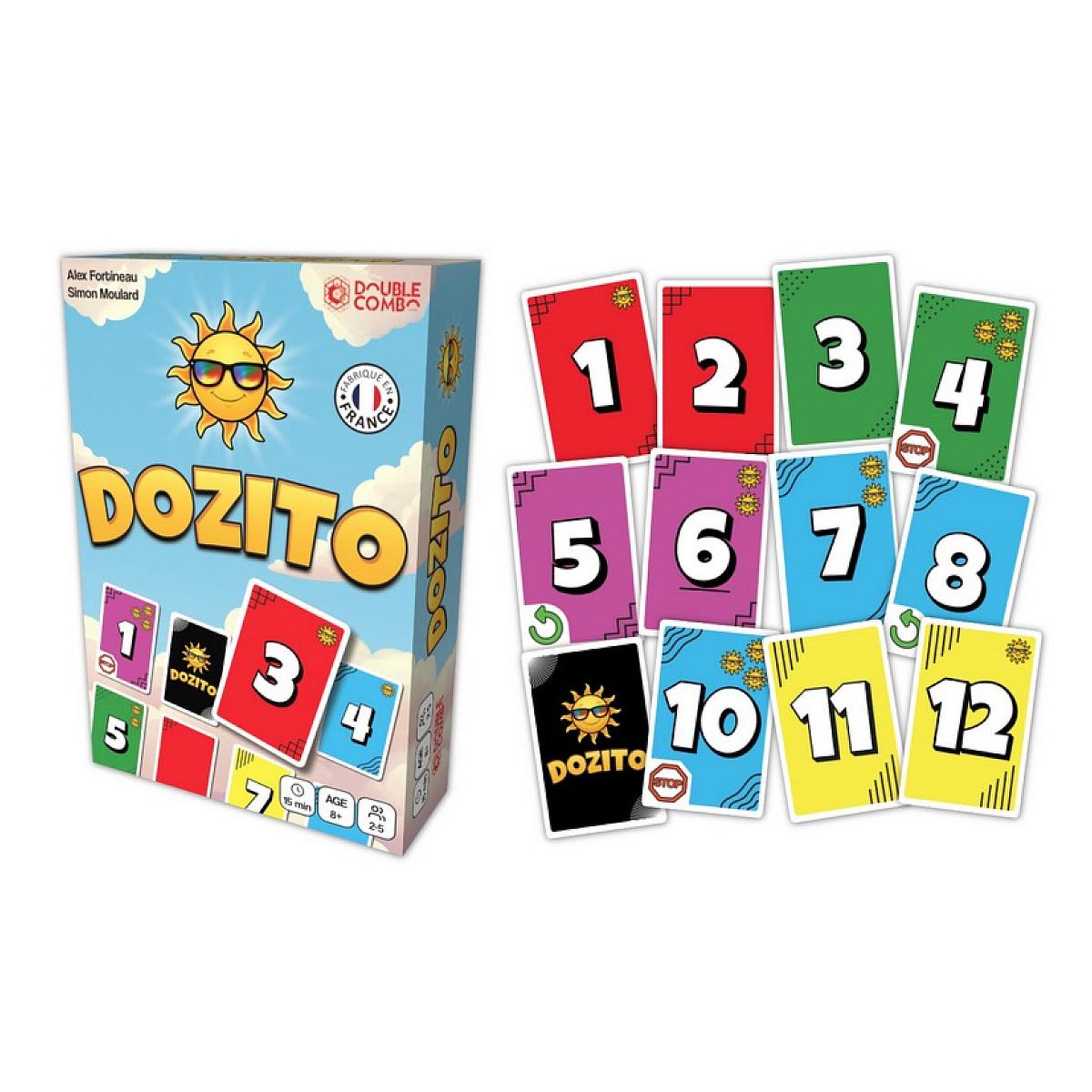 Voir la diapositive 2 : TRIBUO Dozito - Jeu de cartes rapide