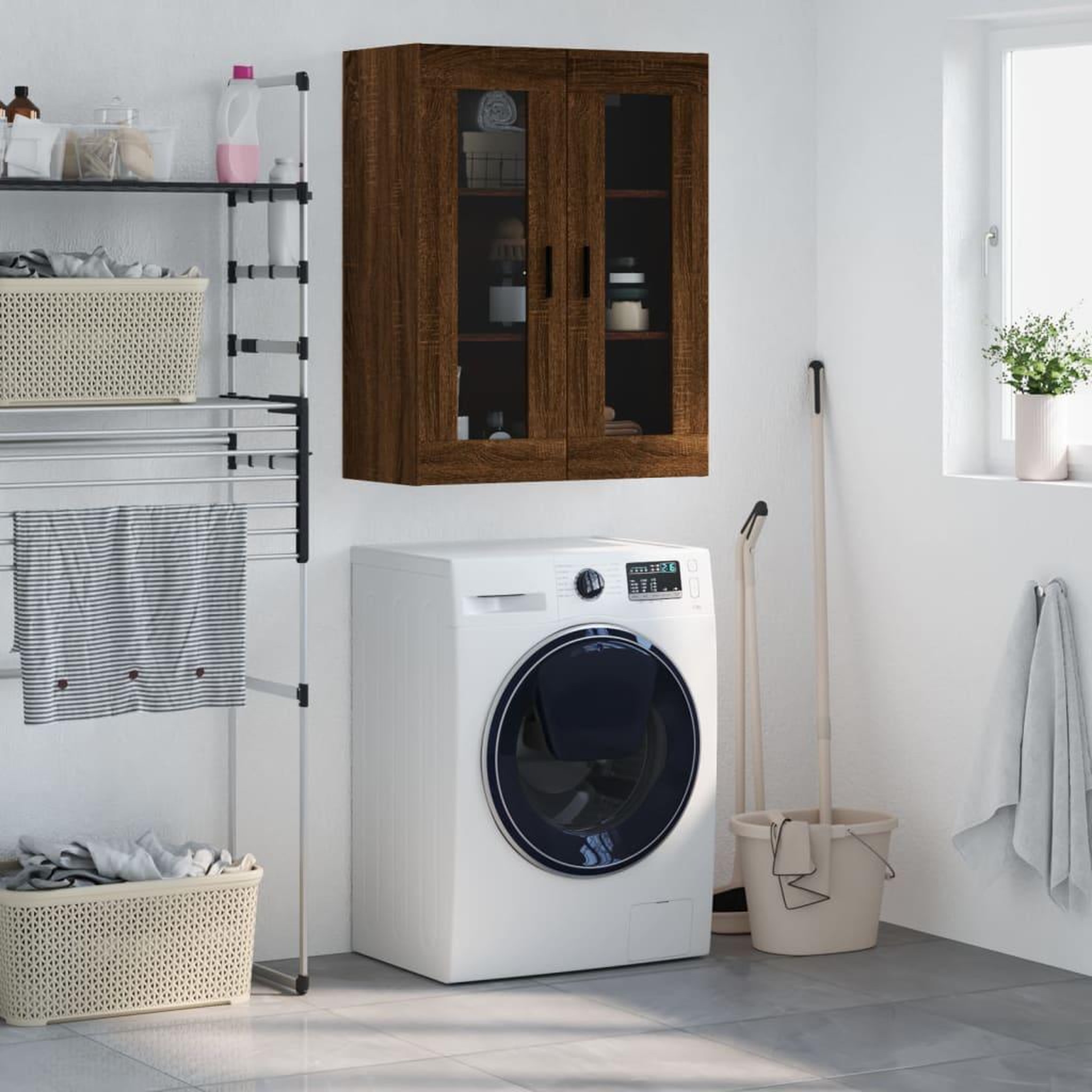 VIDAXL Armoire murale chene marron 69,5x34x90 cm