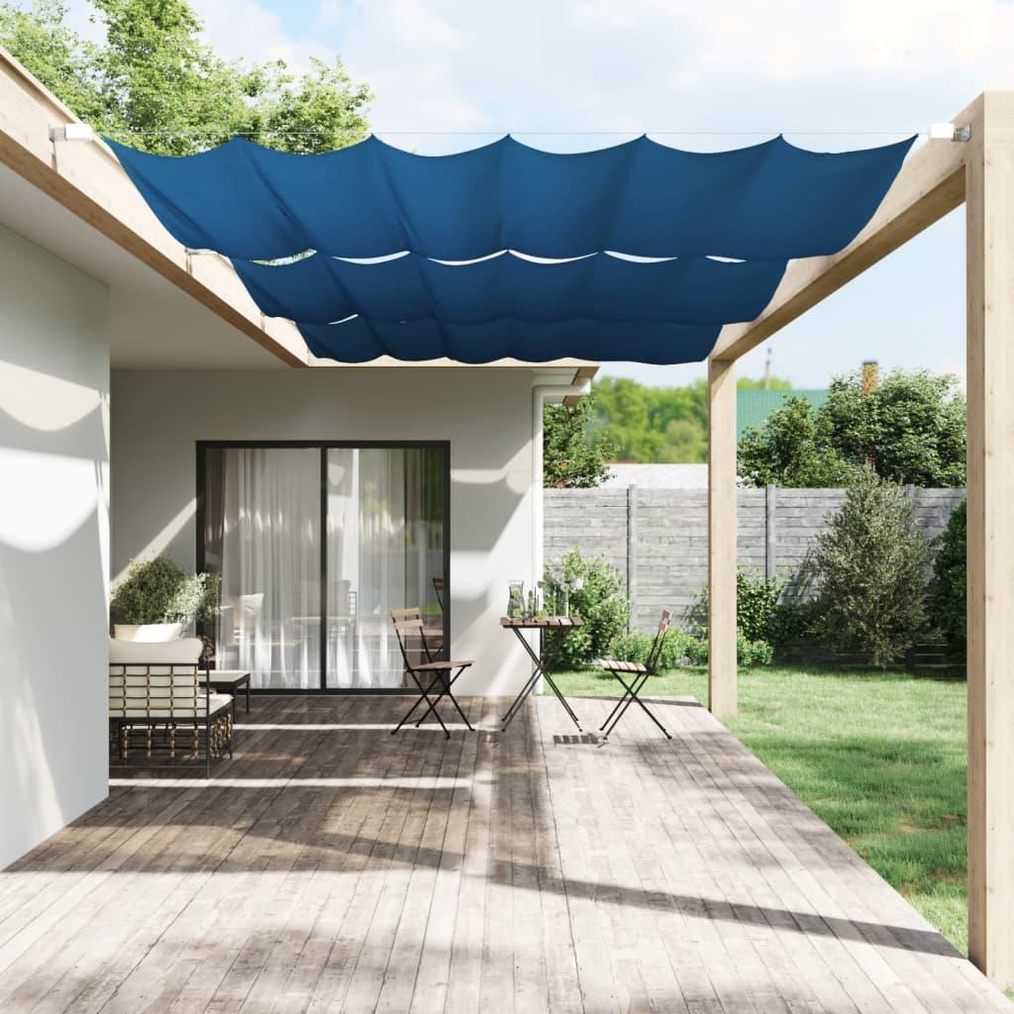 Voir la diapositive 1 : VIDAXL Auvent vertical Bleu 250x270 cm Tissu oxford