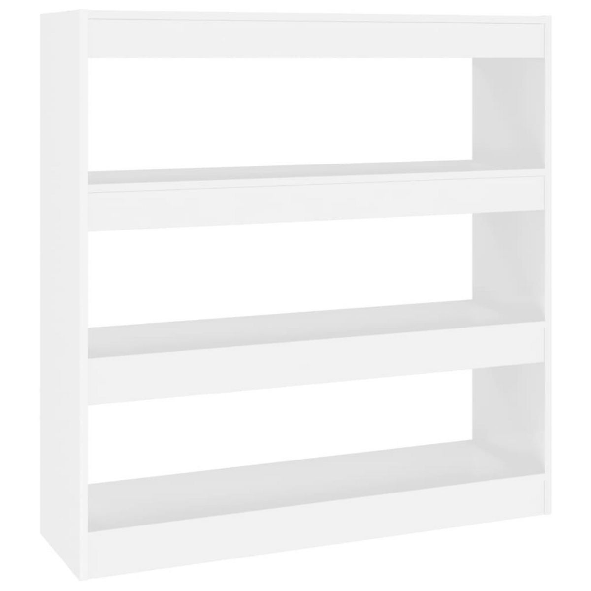 VIDAXL Bibliotheque/Separateur de piece Blanc 100x30x103 cm