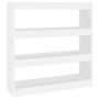 Voir la diapositive 2 : VIDAXL Bibliotheque/Separateur de piece Blanc 100x30x103 cm