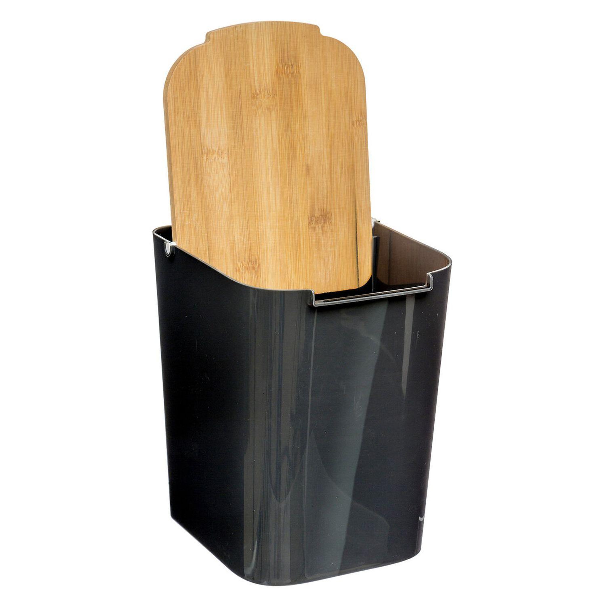 Voir la diapositive 2 : FIVE Poubelle natureo 5 l - noir