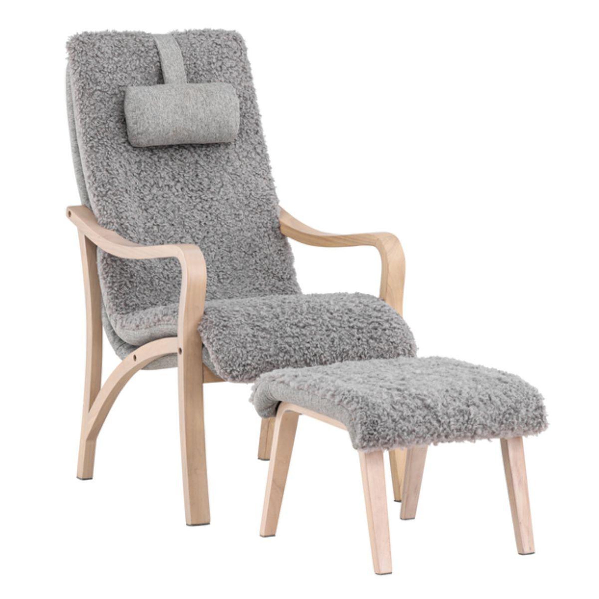 Paris Prix Fauteuil avec repose-pieds  faro  107cm gris