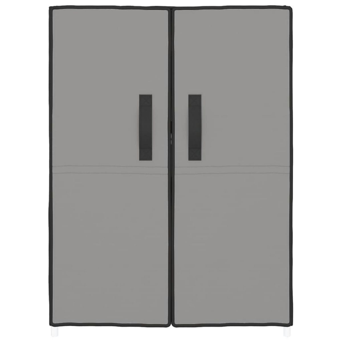 VIDAXL Armoire a chaussures Gris 60x28x90 cm Tissu