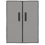 Voir la diapositive 3 : VIDAXL Armoire a chaussures Gris 60x28x90 cm Tissu