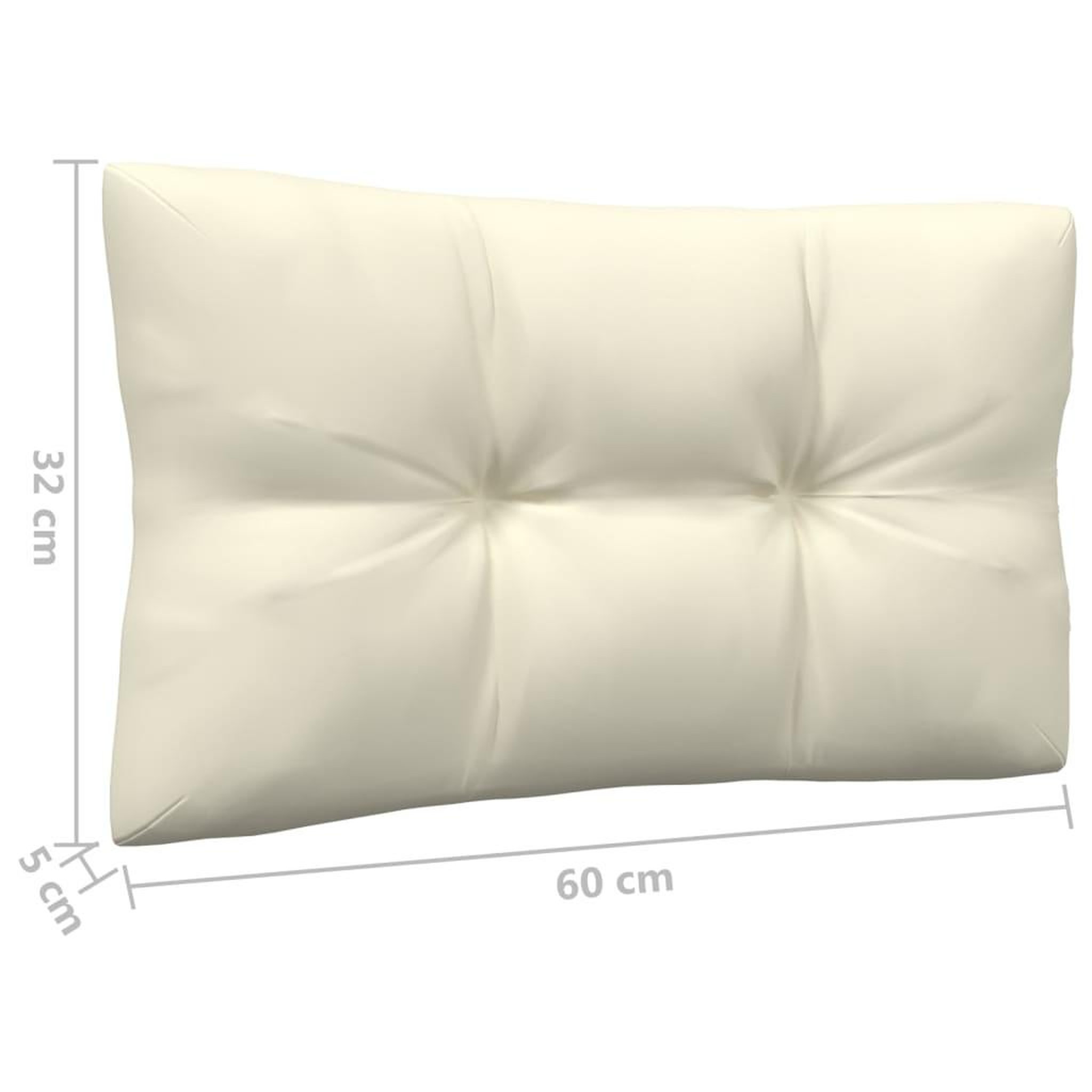 Voir la diapositive 6 : VIDAXL Canape 3 places de jardin et coussins creme Bois de pin solide
