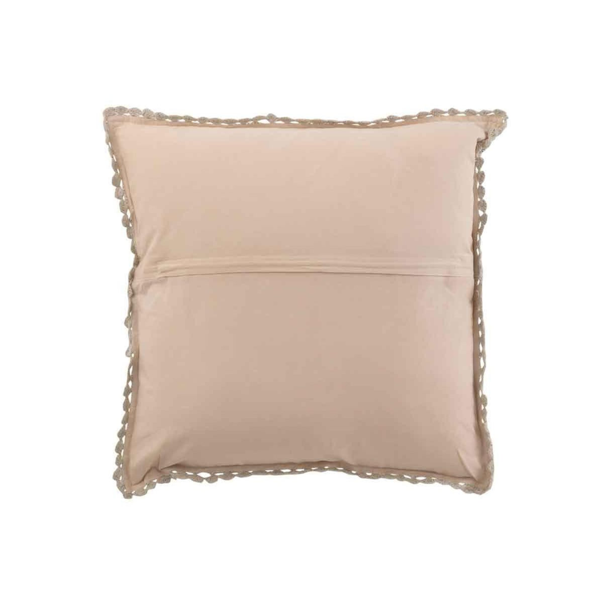 Paris Prix Coussin Déco  Dentelle  45x45cm Taupe