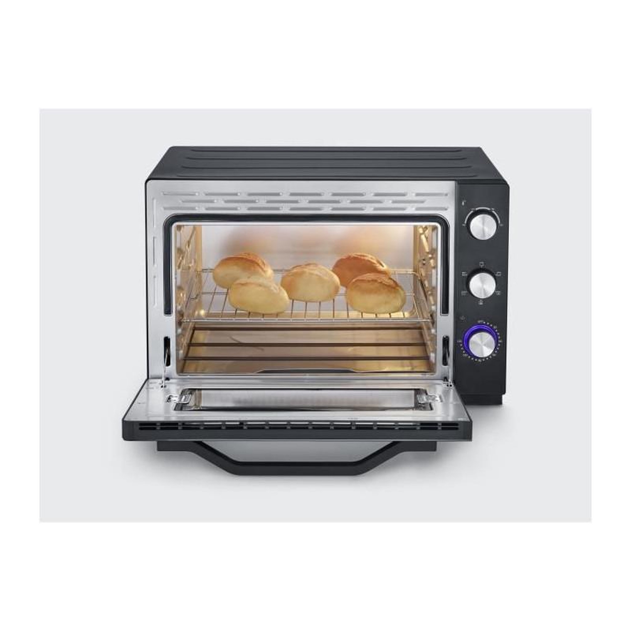 Voir la diapositive 5 : SEVERIN Four multifonction 60l 2200w noir - TO2073