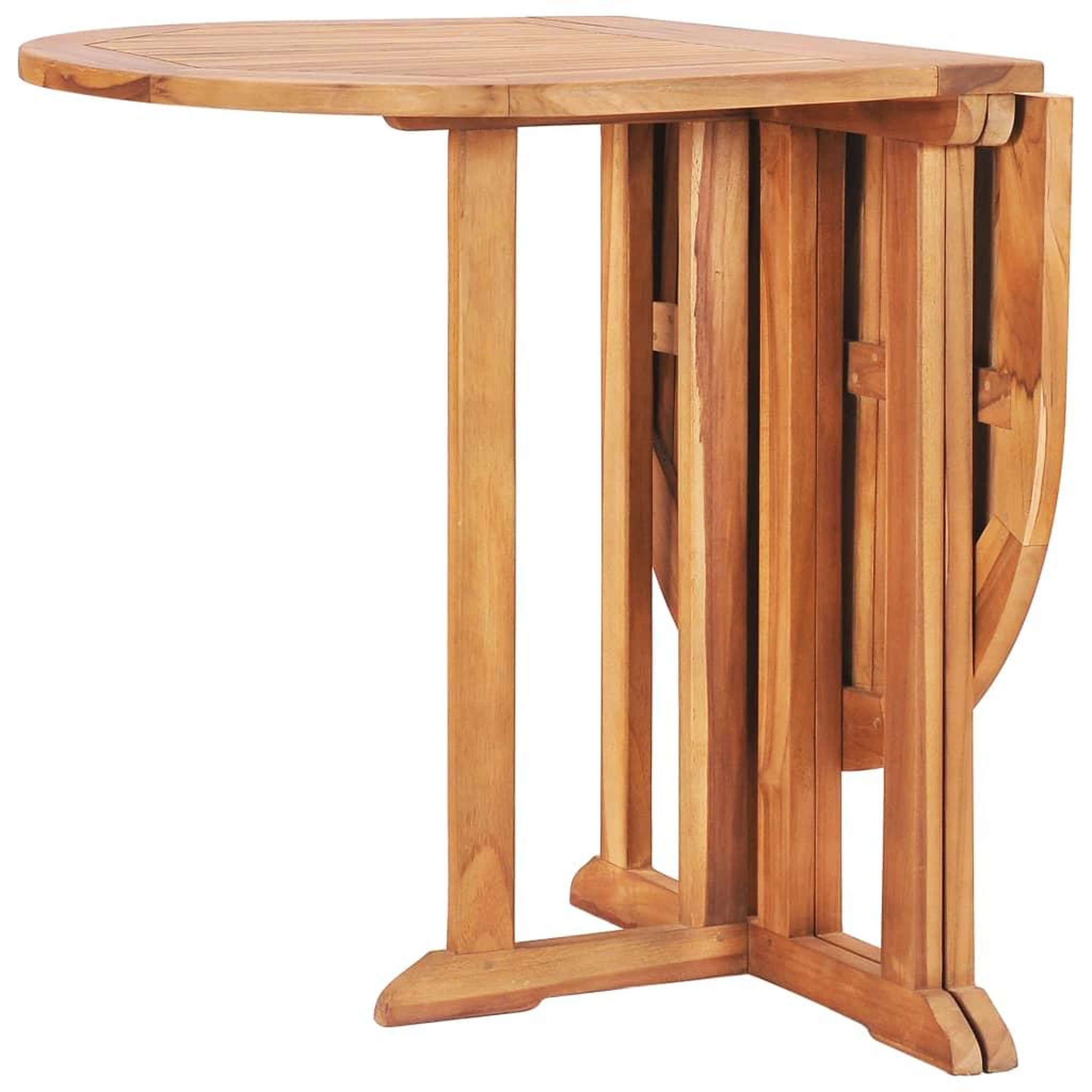Voir la diapositive 5 : VIDAXL Ensemble a manger d'exterieur pliable 5 pcs bois solide de teck