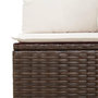 Voir la diapositive 3 : VIDAXL Salon de jardin avec coussins 9 pcs marron resine tressee