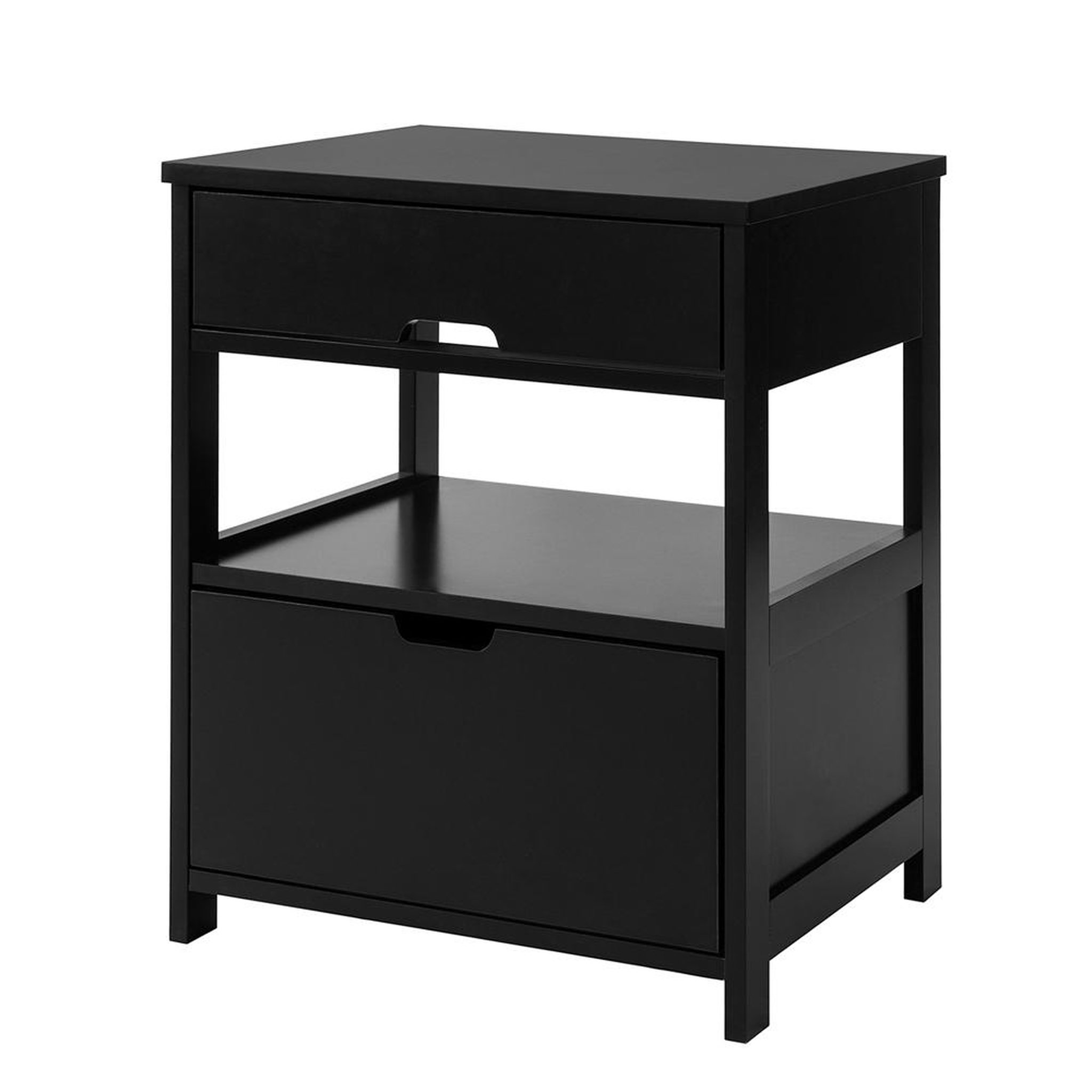 Voir la diapositive 1 : SOBUY SoBuy - Table De Chevet à deux tiroirs - Nordique - FRG258