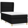 Voir la diapositive 2 : VIDAXL Sommier a lattes de lit et matelas Noir 80x200 cm Tissu