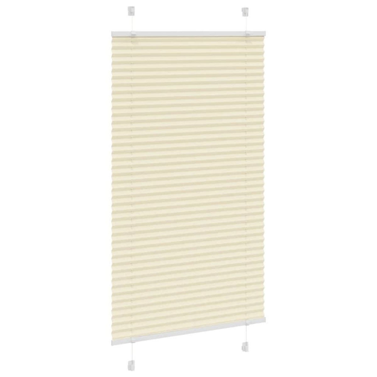 VIDAXL Store plisse creme 70x150 cm largeur du tissu 69,4 cm polyester