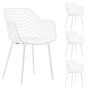 Voir la diapositive 1 : IDIMEX Lot de 4 chaises LUCIA, en plastique