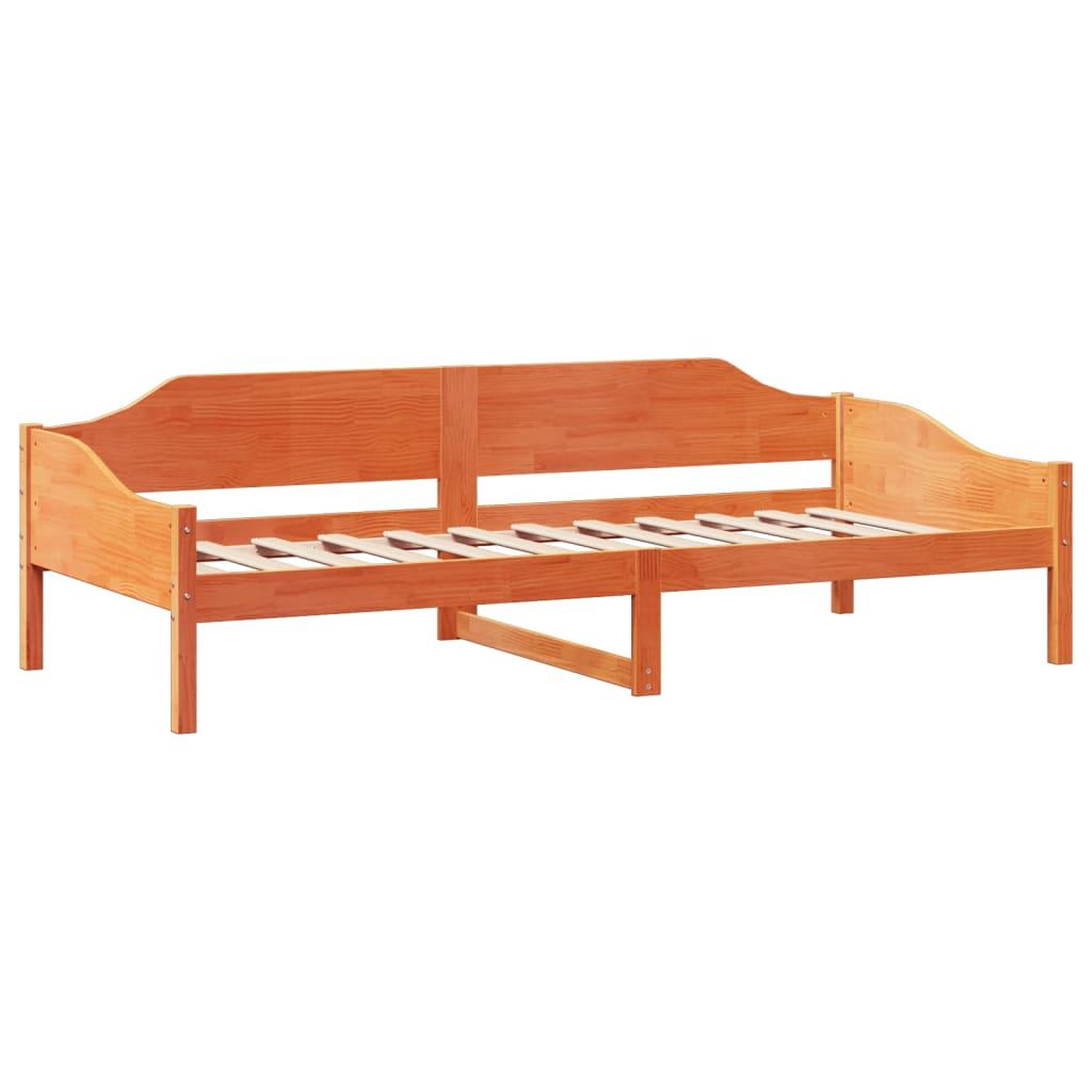 Voir la diapositive 4 : VIDAXL Cadre de lit sans matelas cire marron 80x200 cm bois pin massif