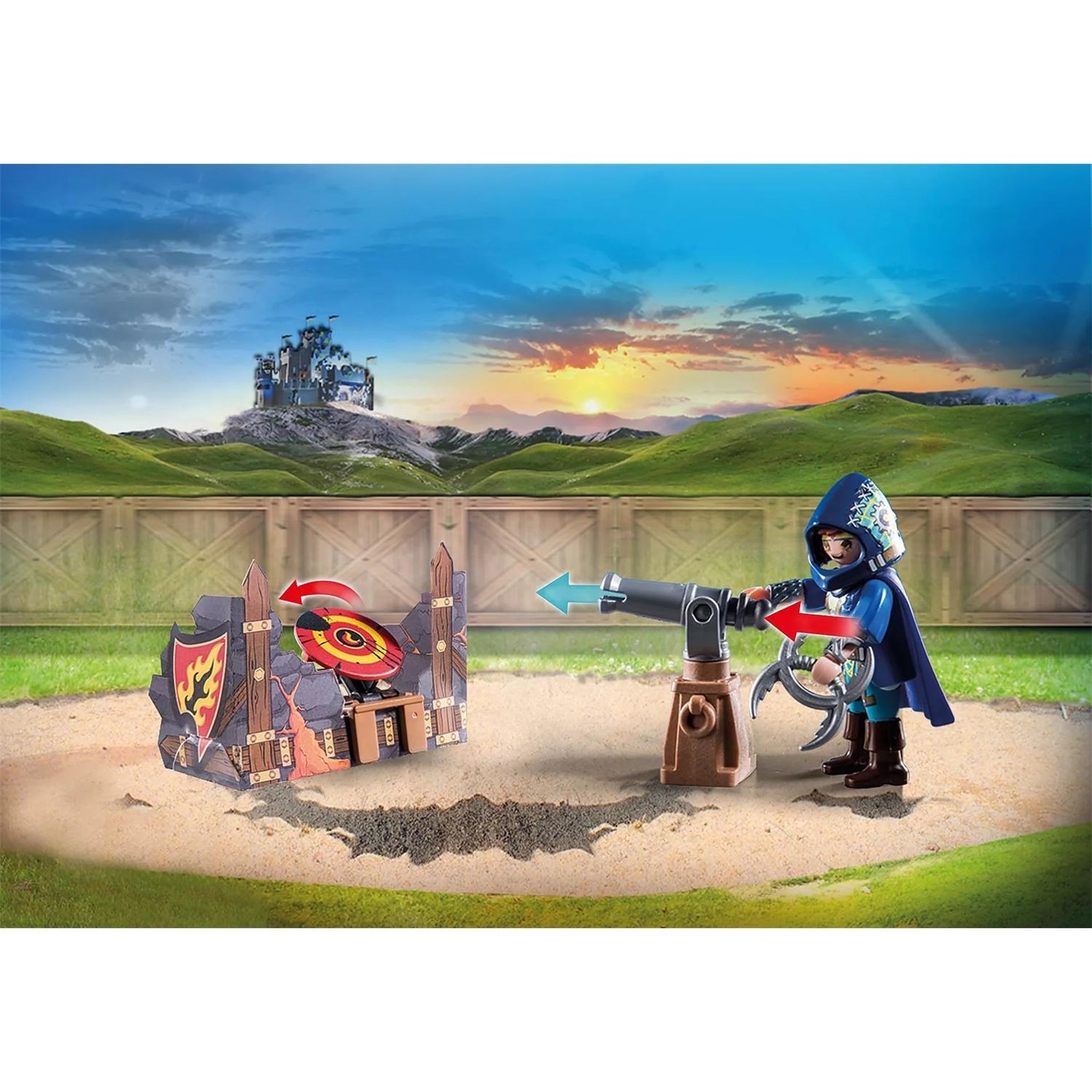 Voir la diapositive 3 : PLAYMOBIL Novelmore Duel Chevalier Novelmore et Burnham Raider
