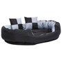 Voir la diapositive 3 : VIDAXL Coussin reversible lavable pour chien Gris et noir 110x80x23 cm