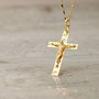 Voir la diapositive 2 : L'ATELIER D'AZUR Pendentif  - Médaille Christ sur la Croix Or 18 Carats 750 Jaune - Chaine Offerte