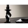 Voir la diapositive 4 : Paris Prix Bougeoir Design en Céramique  Glory  12cm Noir