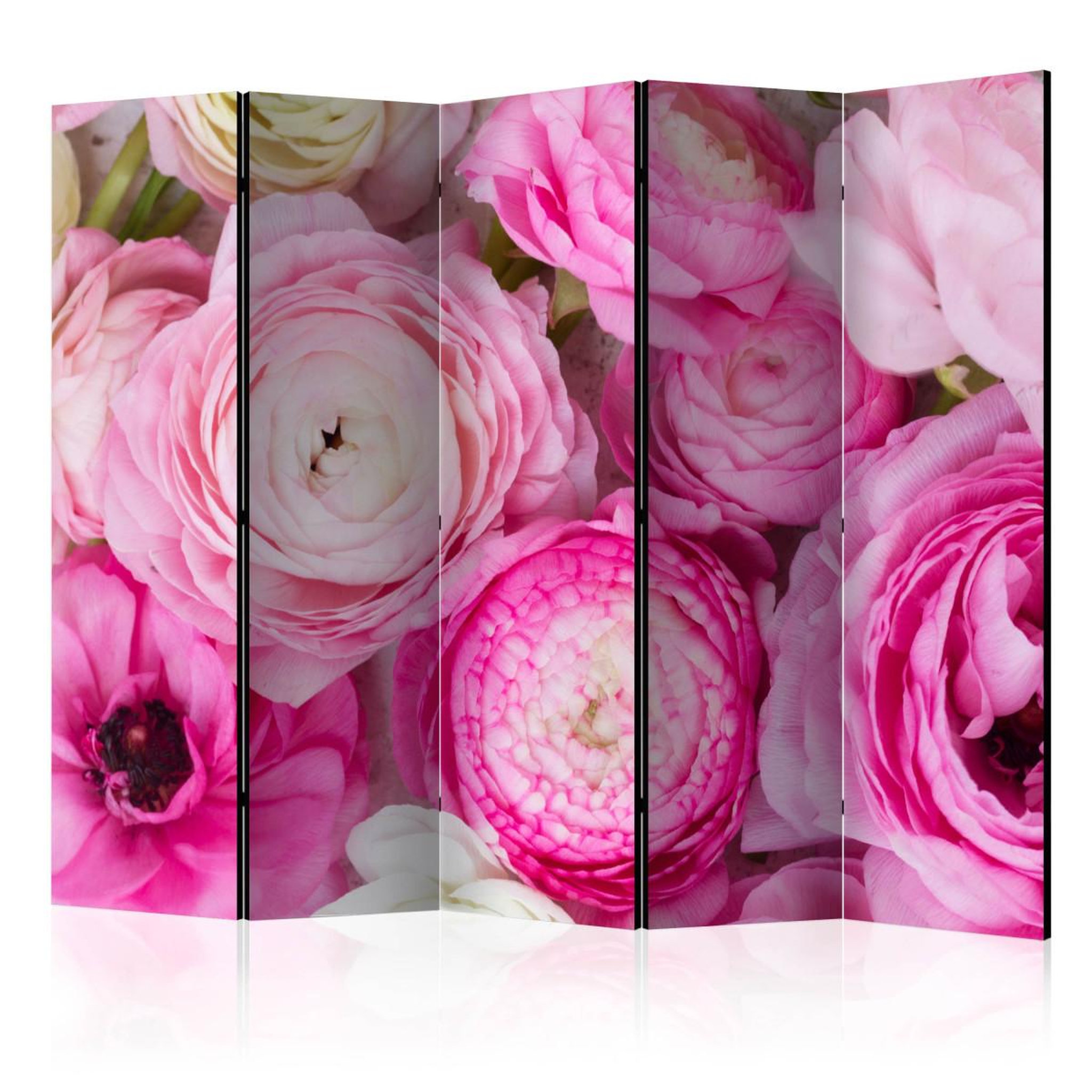 Paris Prix Paravent 5 volets  ranunculus flowers  172x225cm