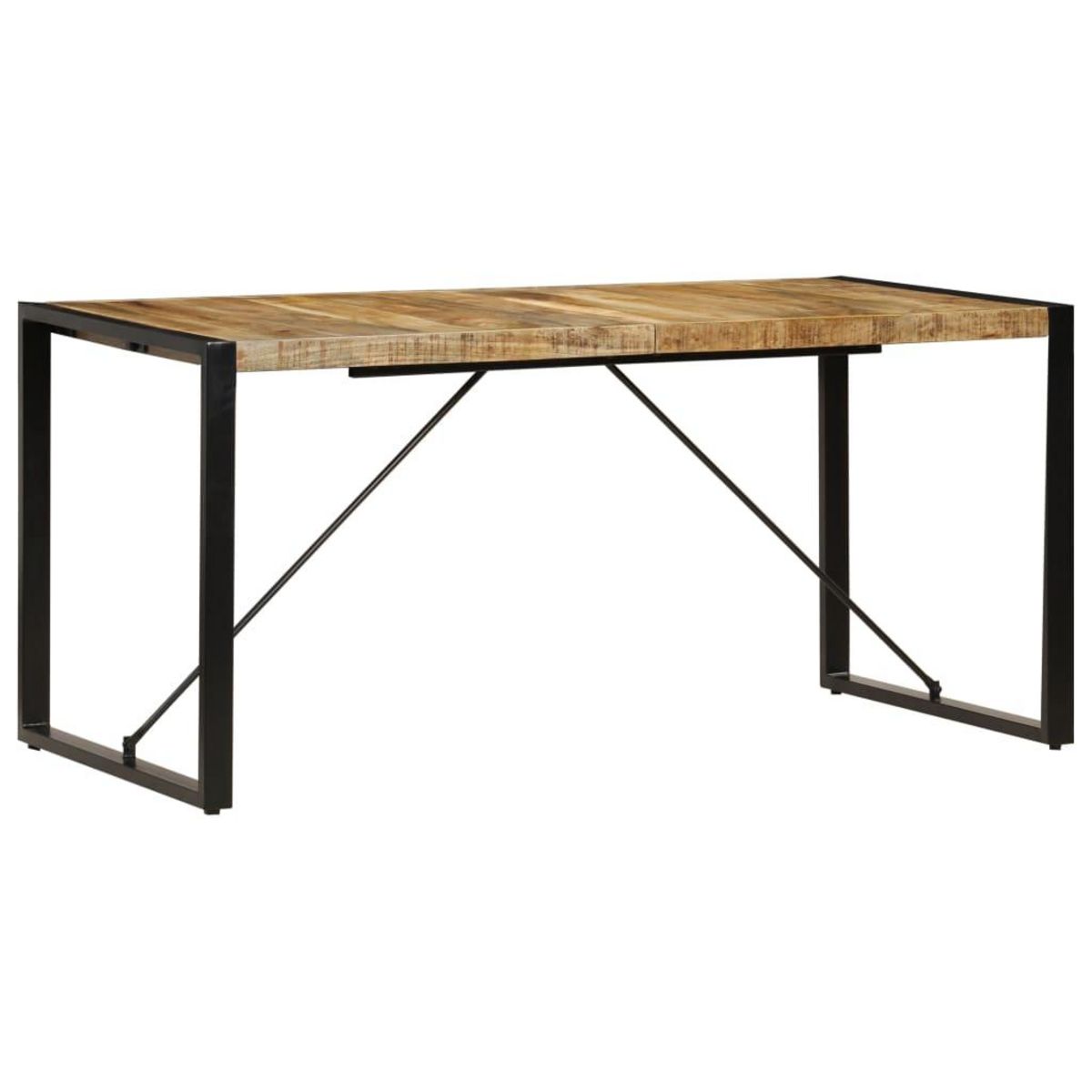 VIDAXL Table a manger 160x80x75 cm bois de manguier massif