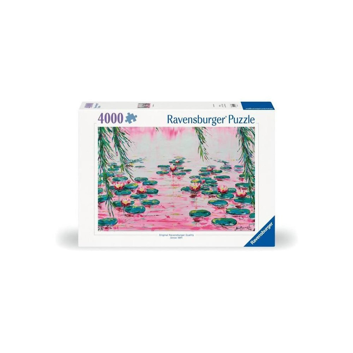 RAVENSBURGER Puzzle 4000 pièces Les Nénuphars roses – Adulte – Grand format – Haute qualité