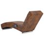 Voir la diapositive 4 : VIDAXL Chaise longue de massage Marron Similicuir daim