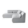 Voir la diapositive 3 : LISA DESIGN Onyx - canapé modulable d'angle gauche - 5 places - en tissu mailles 3d