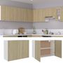 Voir la diapositive 2 : VIDAXL Armoire suspendue Chene sonoma 80x31x60 cm Bois d'ingenierie