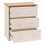 Voir la diapositive 2 : ATMOSPHERA Commode 3 Tiroirs  Mohéa  67cm Ivoire