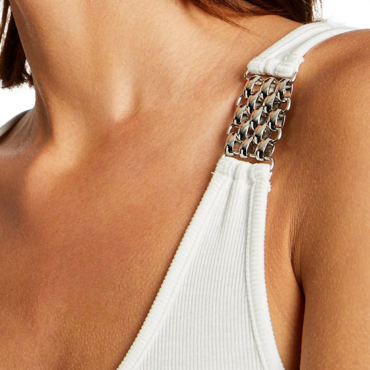 MORGAN Débardeur Blanc Femme Morgan Duo