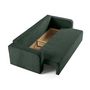 Voir la diapositive 3 : BEST MOBILIER Miro - canapé droit 3 places - convertible avec coffre - en velours texturé