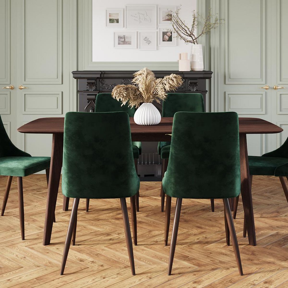 Rendez vous déco Table rectangulaire 4/6 personnes extensible en bois clair 150/180 cm - Oman