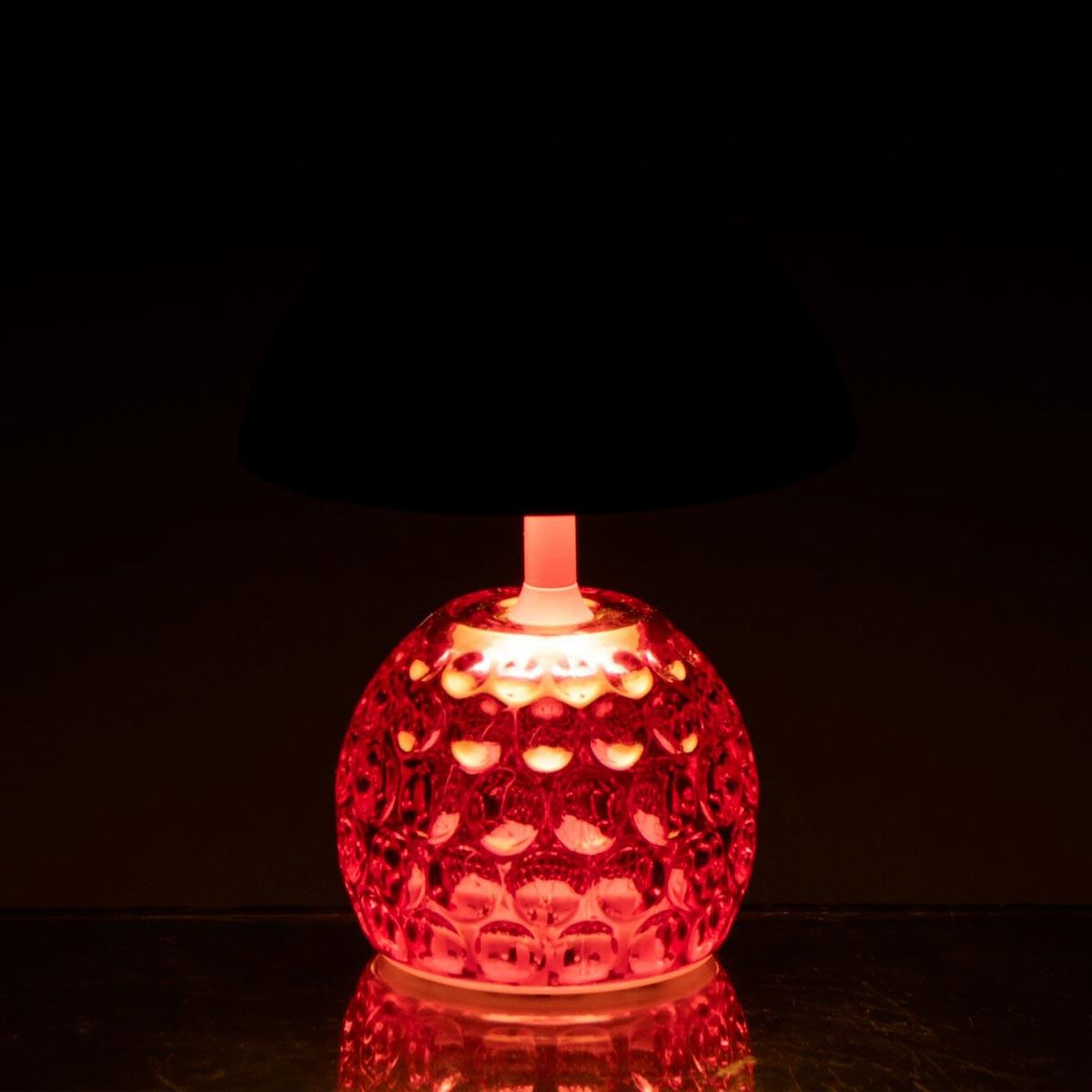 Voir la diapositive 4 : J-LINE Lampe à poser led champignon  fungo  15cm rose