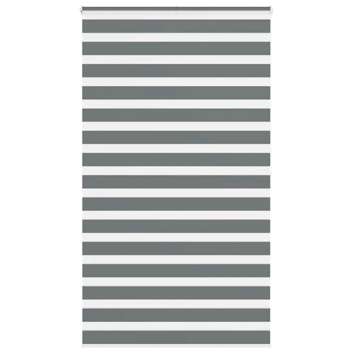 VIDAXL Store zebre gris fonce largeur du tissu 130,9 cm polyester