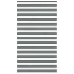 VIDAXL Store zebre gris fonce largeur du tissu 130,9 cm polyester