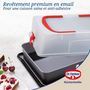 Voir la diapositive 4 : DR.OETKER Moule à charnière rectangulaire avec couvercle de transport 42 x 29 x 7 cm Dr. Oetker Back-Idee Kreativ