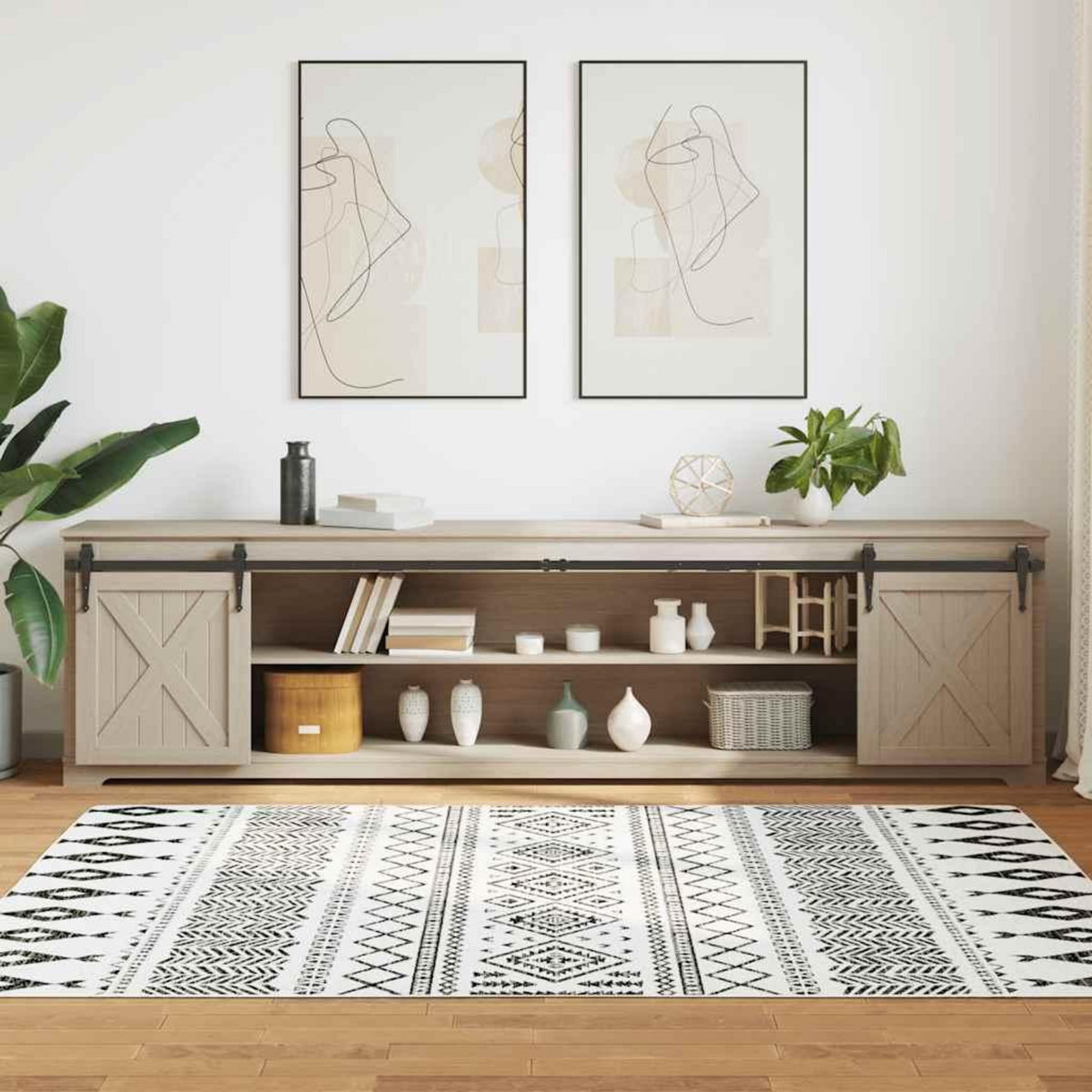 VIDAXL Kit de porte d'armoire coulissante 244 cm acier au carbone