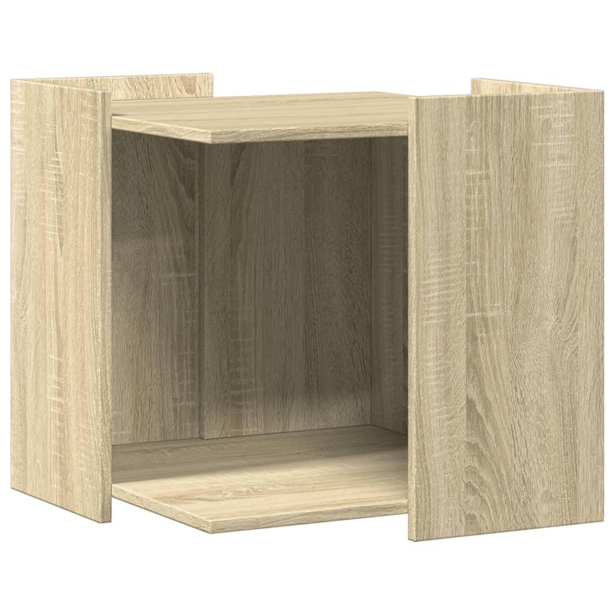 Voir la diapositive 2 : VIDAXL Meuble de bac a litiere pour chat chene sonoma bois ingenierie
