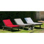 Voir la diapositive 3 : Jardin prive Coussin JARDIN PRIVE  bain de soleil MONTE CARLO - 185 x 55 x 6 cm - Gris ardoise
