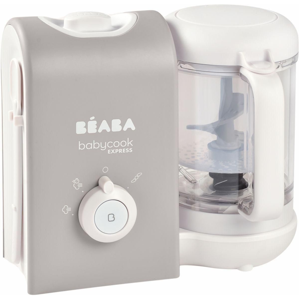 BEABA Mixeur Cuiseur Bébé Babycook Express -Gris Velours