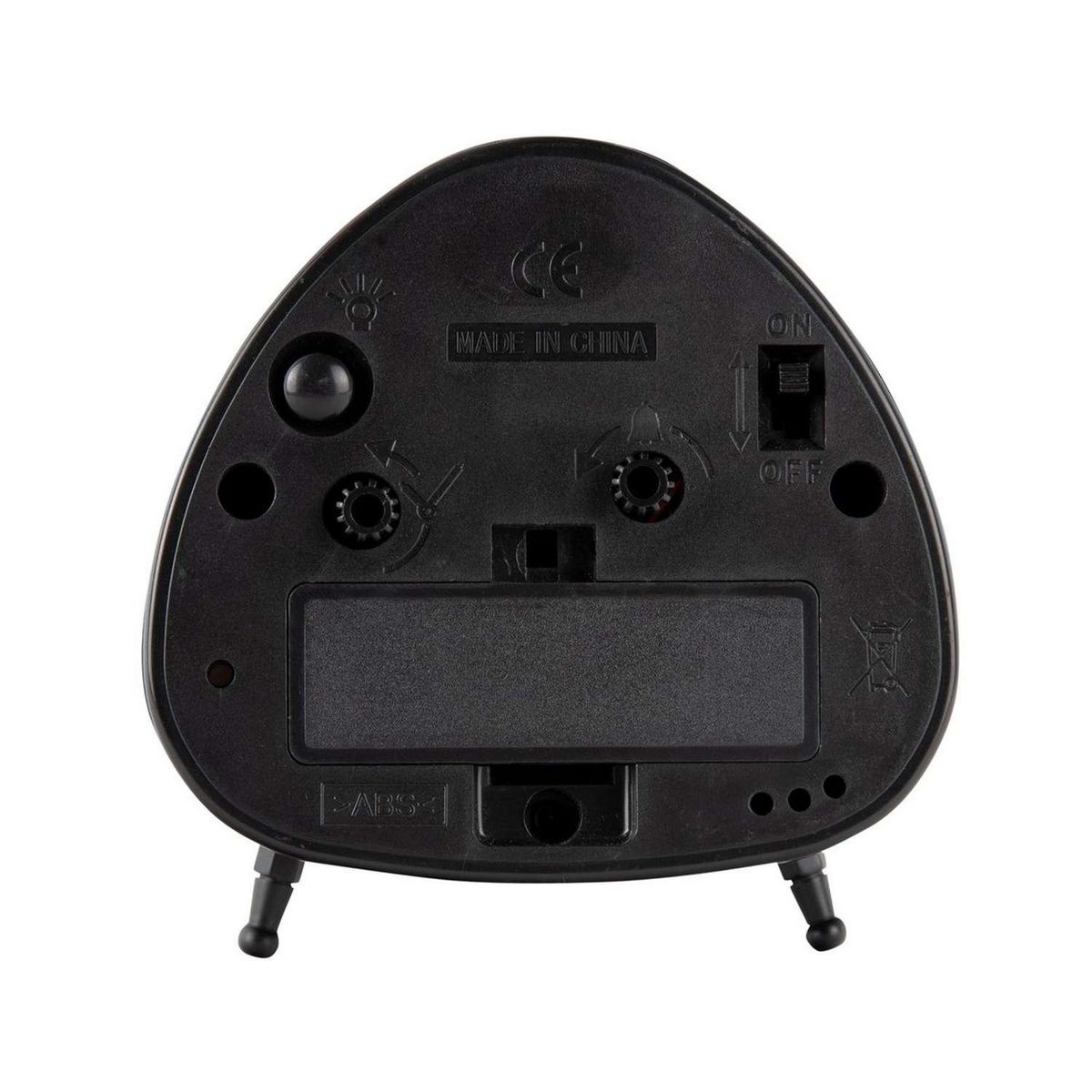 Karlsson Réveil triangle effet marbre - Noir