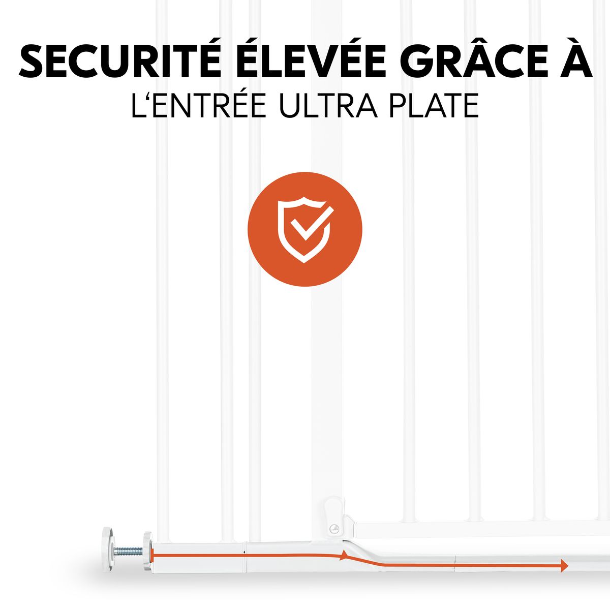 HAUCK Barrière de sécurité Clear Step? Set 2 +9 cm Blanc