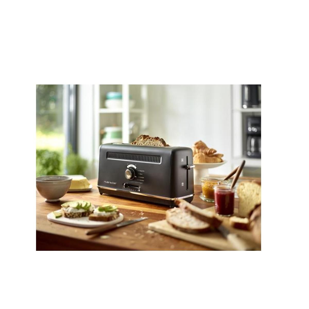 Riviera & Bar Grille-pains 1 fente 1010w noir satin - QGP669