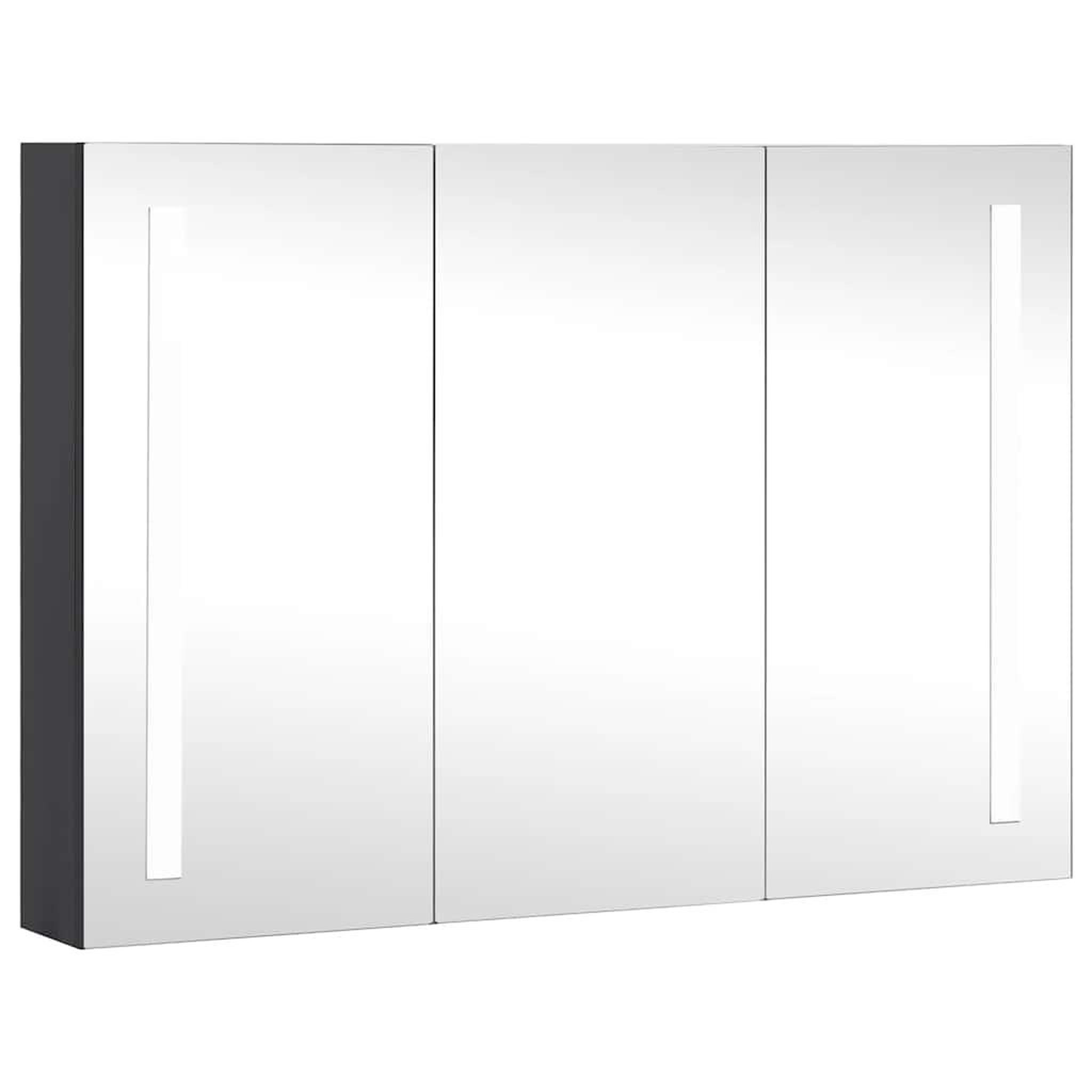 VIDAXL Armoire de salle de bain a miroir led 89x14x62 cm