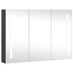 VIDAXL Armoire de salle de bain a miroir LED 89x14x62 cm