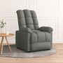 Voir la diapositive 1 : VIDAXL Fauteuil inclinable Gris fonce Tissu