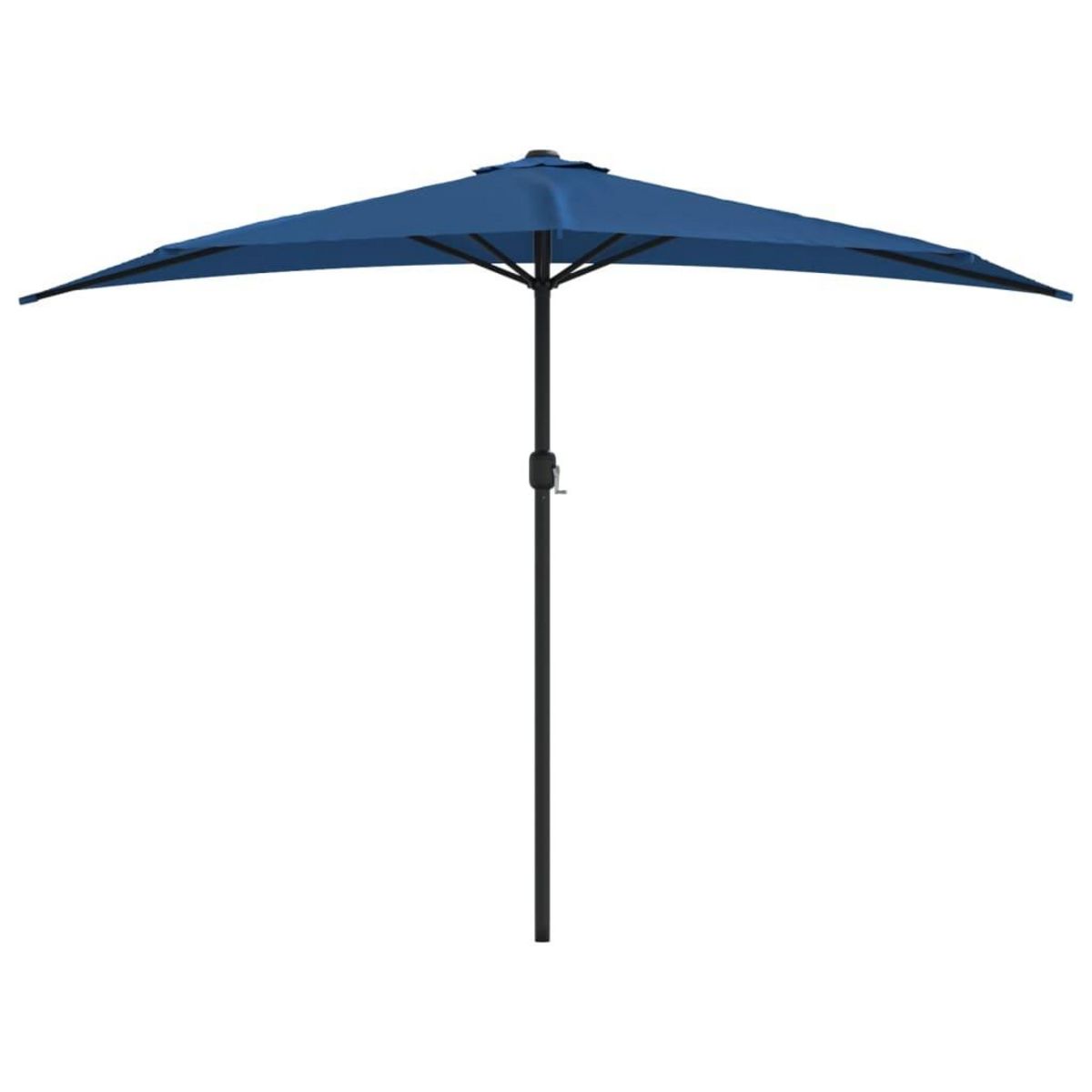 VIDAXL Parasol de balcon avec mat en aluminium Bleu 300x155x223cm Demi